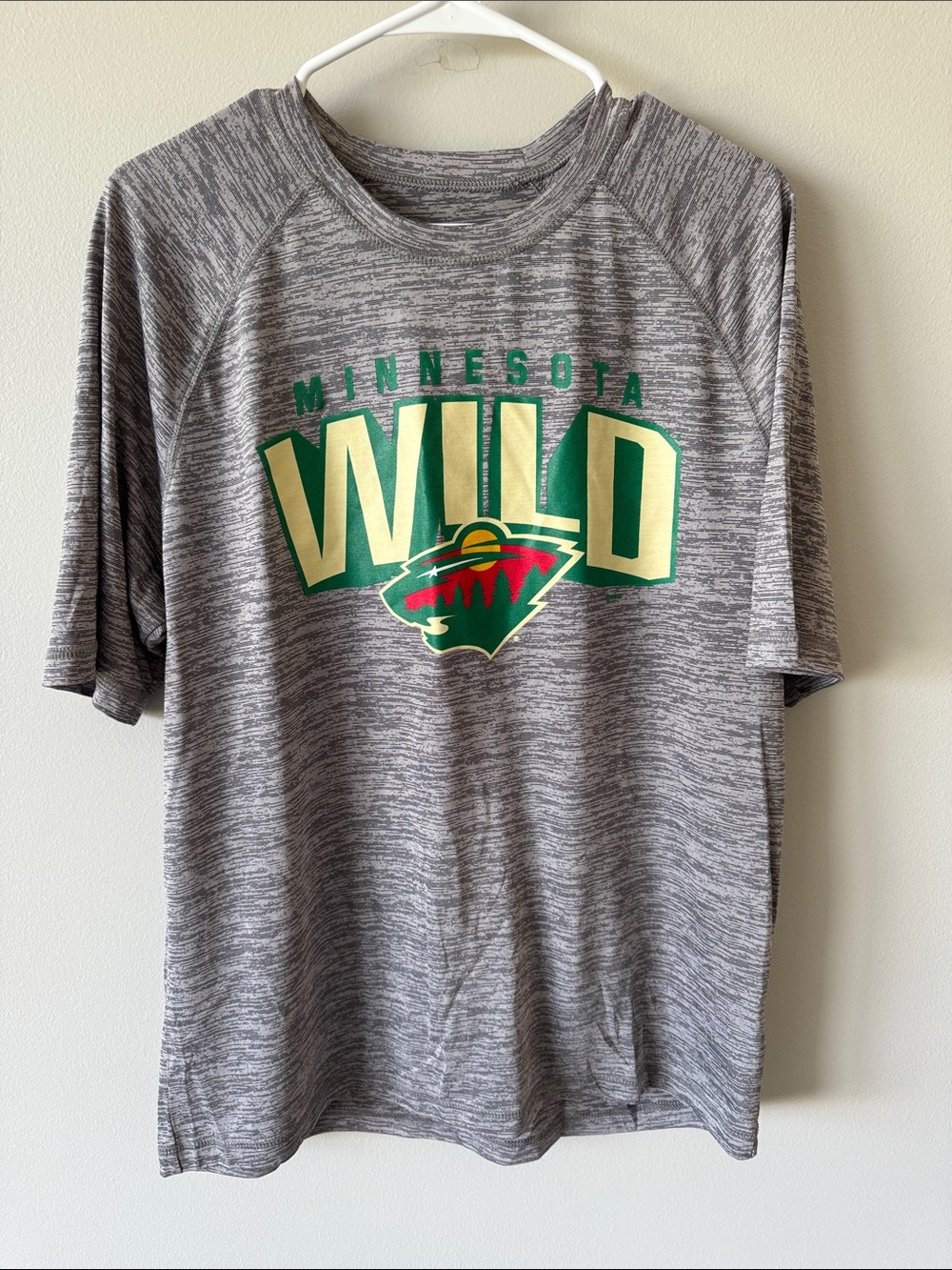 Minnesota Wild Gray Performance Tee - Short Sleeve Hockey Shirt